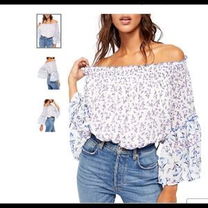 - Free People Rose Valley Printed Blouse